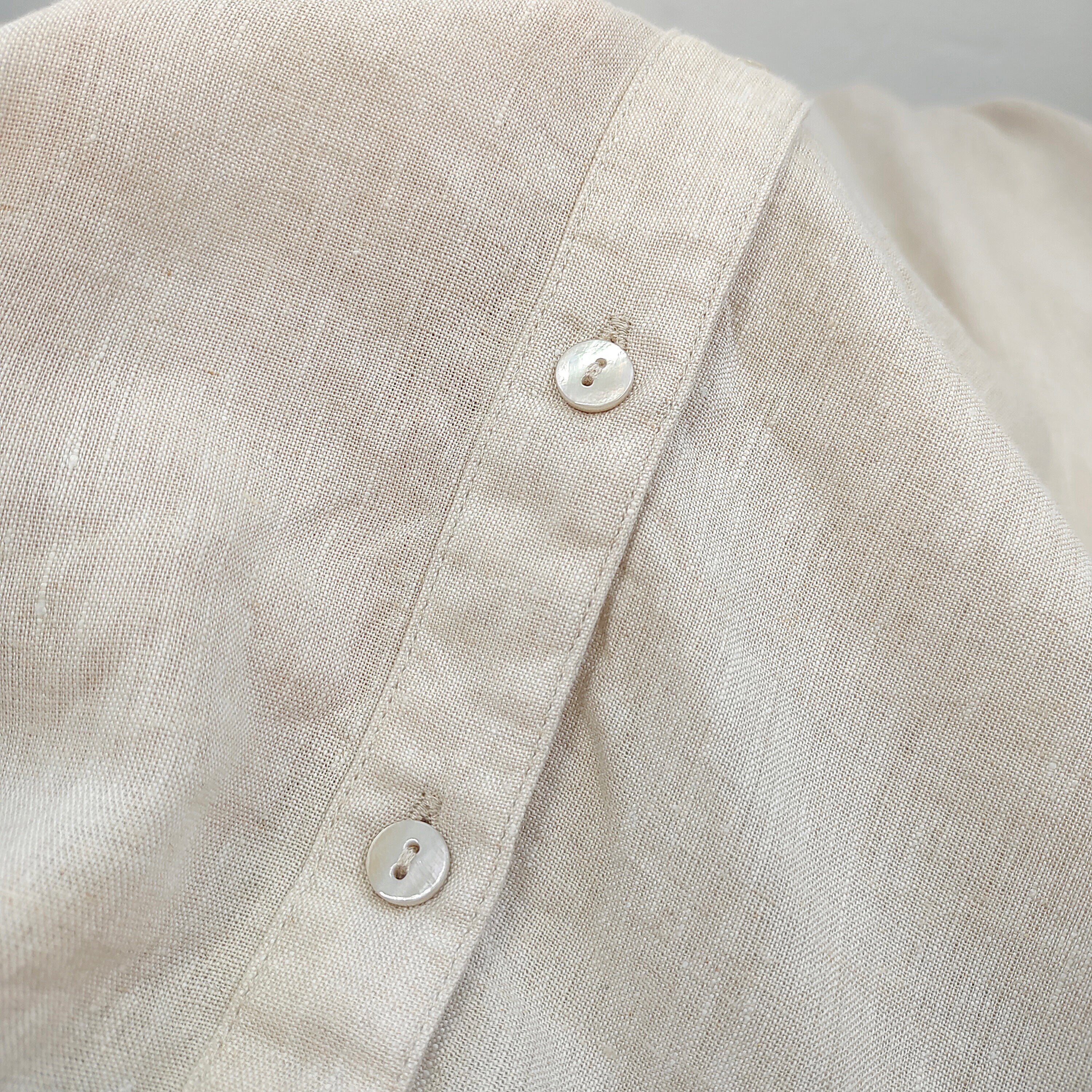 Women’s Sleeveless Cotton Linen Party Dress Button Down A-Line Summer Midi Dress